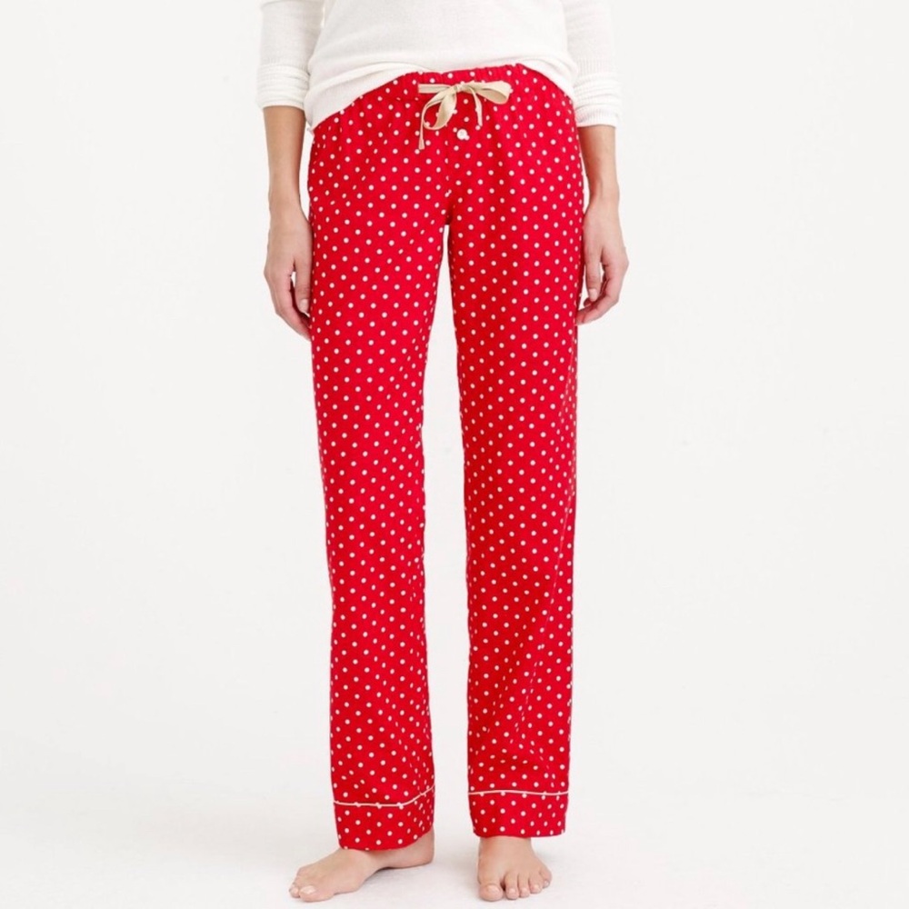 J. Crew | Polka Dot Flannel Pajama Pants